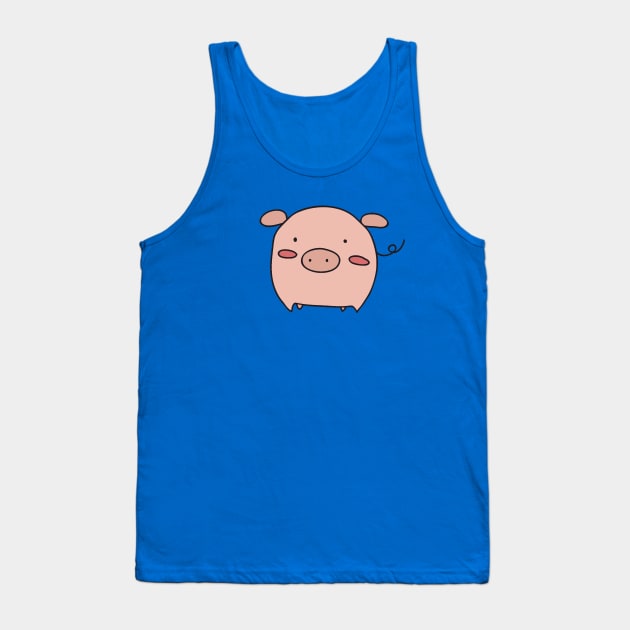 Little Pink Piggy Tank Top by saradaboru